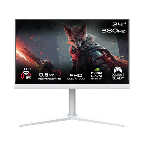GAMEON GOAP24FHD380IPS, Artic Pro Series 24" FHD, Fast IPS Gaming Monitor - White