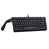GAMEON MAGPRO Series 60% RGB Magnetic Mechanical Wired Gaming Keyboard with Customization Software & Wrist Band, Pink Switch - English/Arabic (GOMG1K8-RS)