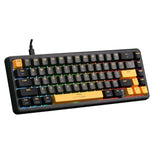 GAMEON VOLT Series 60% RGB Magnetic Mechanical Wired Gaming Keyboard, Pink Switch - English/Arabic (GOMGK68-RS)