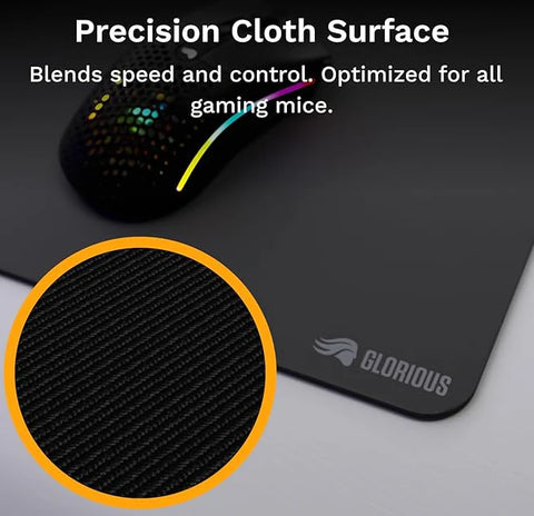 Glorious, GMP 2 Edgeless Cloth Gaming Mouse Pad 3XL (610 MM X 1220 MM) - Black