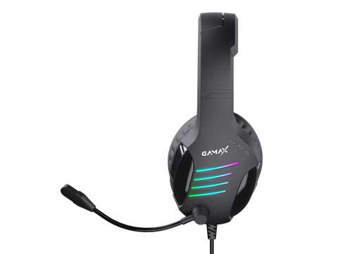 Gamax GM-204, 4-in-1 Wired PC Gaming Accessory Set with Arabic Mechanical Keyboard – Black