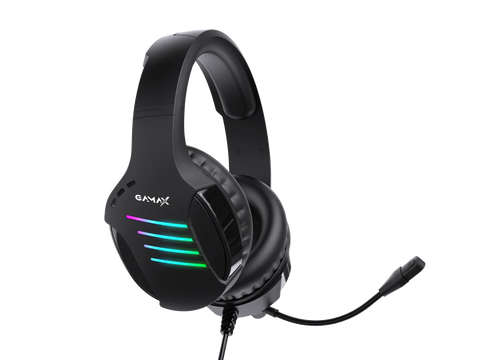 Gamax GM-204, 4-in-1 Wired PC Gaming Accessory Set with Arabic Mechanical Keyboard – Black