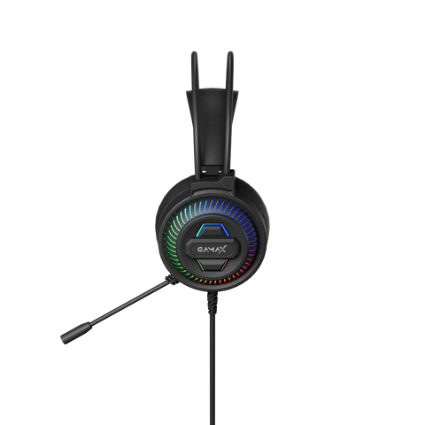 Gamax GM-645, 4-in-1 Wired PC Accessory Set with Arabic Keyboard – Black