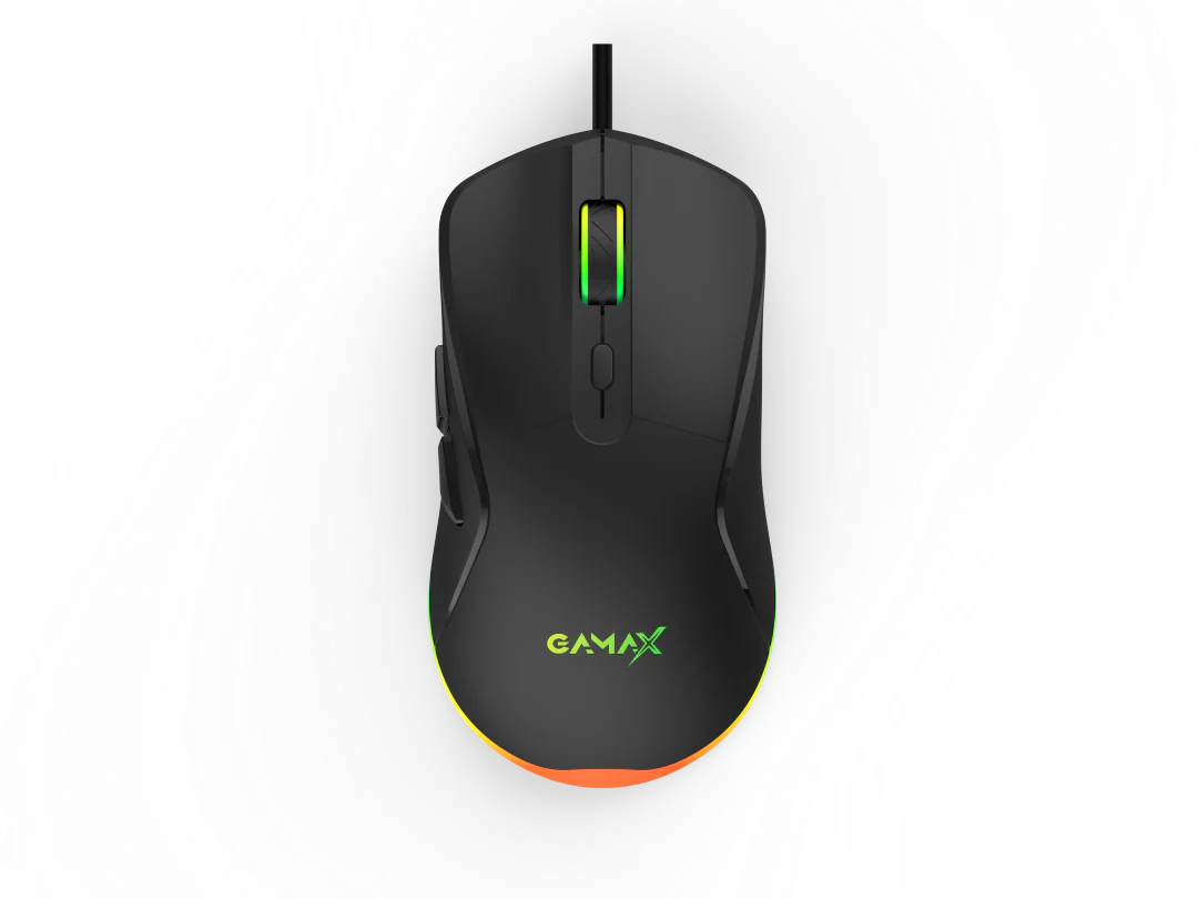 Gamax GM-645, 4-in-1 Wired PC Accessory Set with Arabic Keyboard – Black