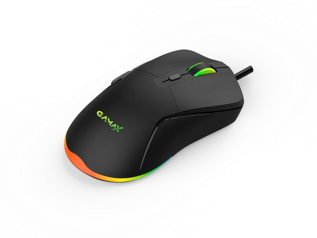 Gamax GM-645, 4-in-1 Wired PC Accessory Set with Arabic Keyboard – Black