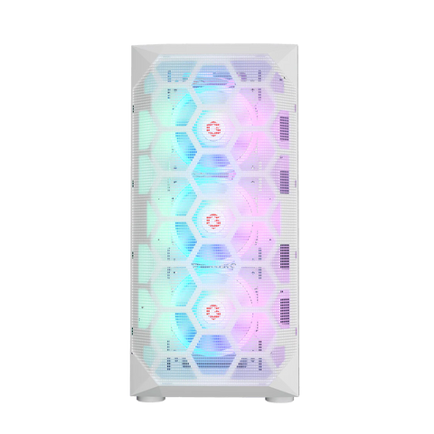 GAMEON Emperor Arctic I Series Mid Tower Gaming Case - White