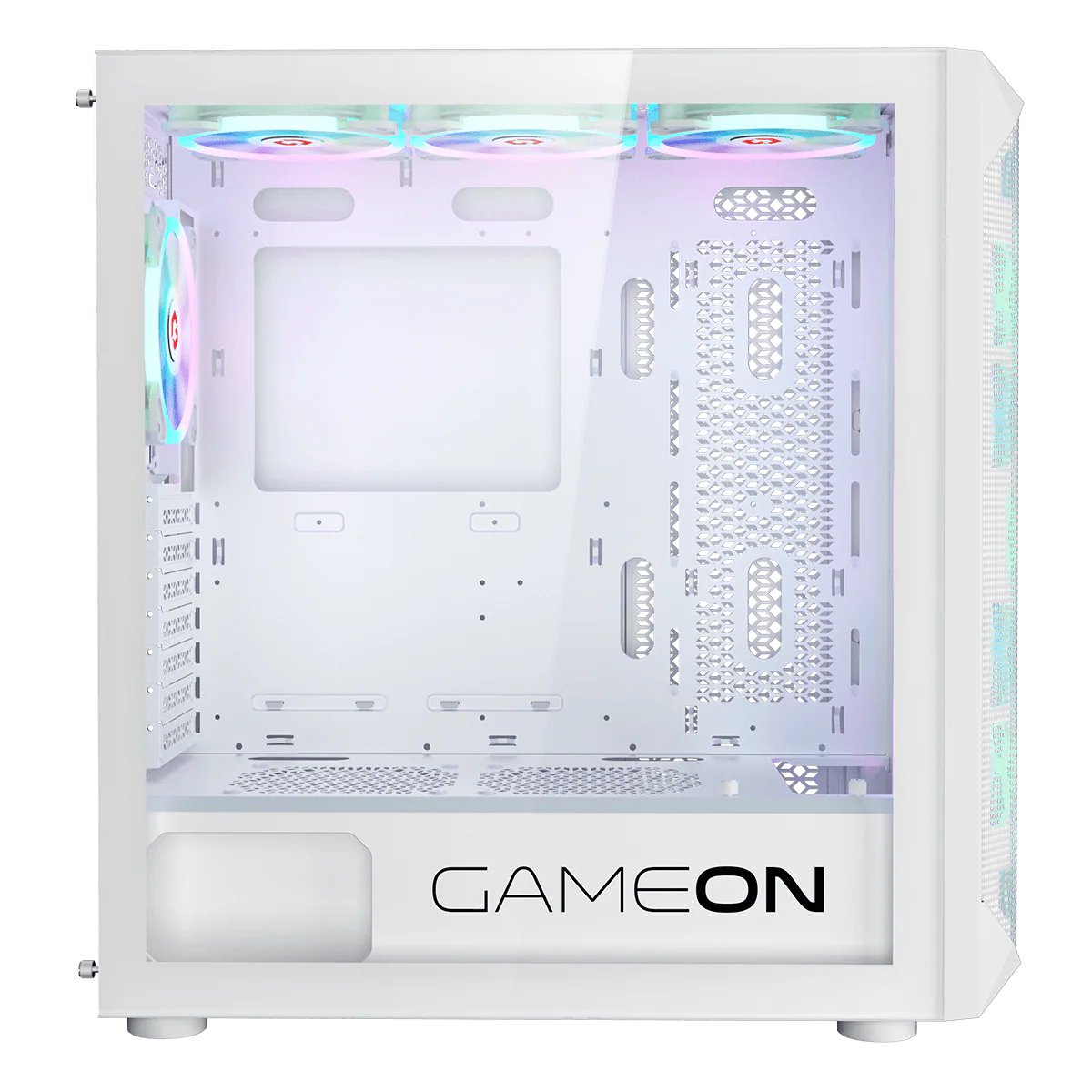 GAMEON Emperor Arctic I Series Mid Tower Gaming Case - White