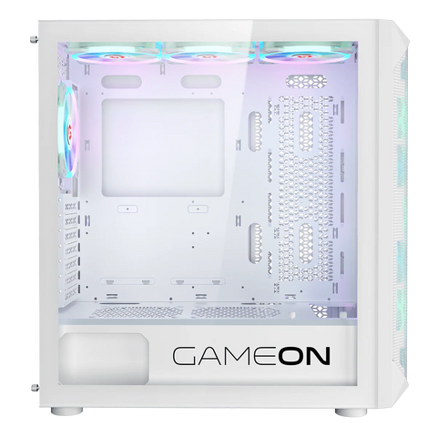 GAMEON Emperor Arctic I Series Mid Tower Gaming Case - White