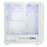 GAMEON Emperor Arctic I Series Mid Tower Gaming Case - White