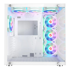 حقيبة ألعاب GAMEON Emperor Midnight III Series Mid Tower - بيضاء