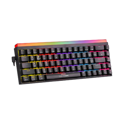 GAMEON PRIMEX Series GO-MK260-RS 60% RGB Mechanical Wired Gaming Keyboard With Customization Software, Red Switch - English/Arabic