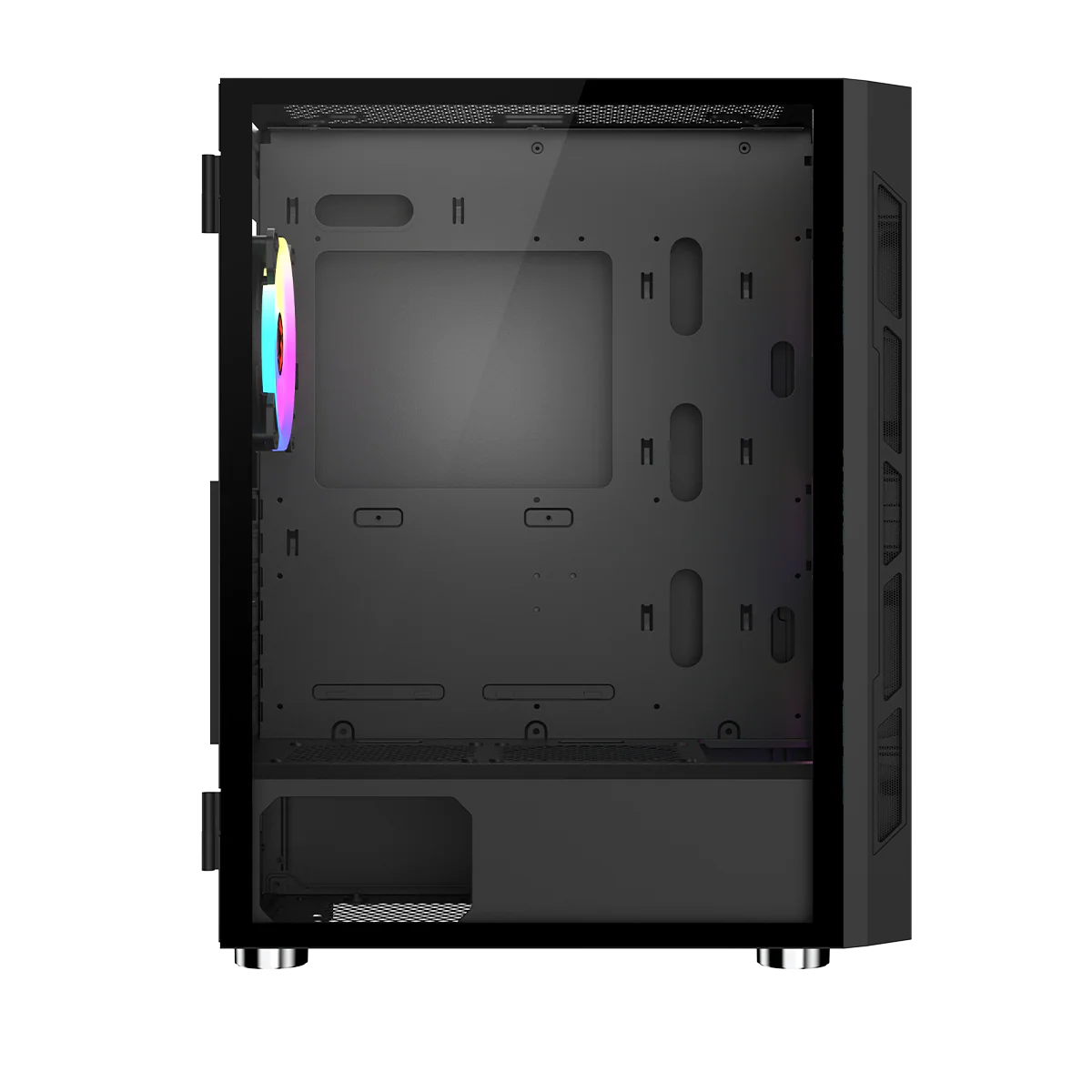 GAMEON TRIDENT III ARGB E-ATX Mid Tower Gaming PC Case - Black (4 ARGB Fans Included)