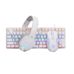 مجموعة الألعاب GAMEON VIPER XA All-In-One Artic Series (لوحة مفاتيح ميكانيكية، سماعة رأس، ماوس ولوحة ماوس)