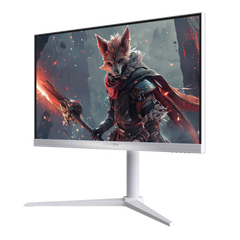 شاشة ألعاب GAMEON GOAP24FHD380IPS Artic Pro Series مقاس 24 بوصة FHD، 380 هرتز، MPRT 0.5 مللي ثانية، HDMI 2.1، شاشة IPS سريعة - بيضاء