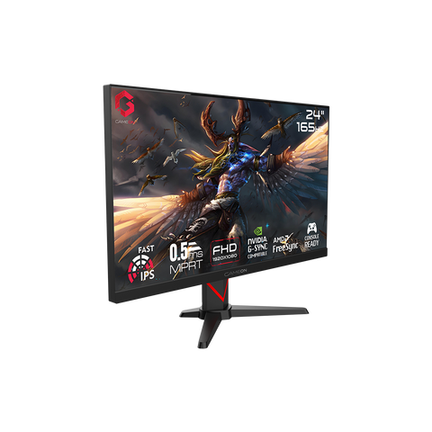 GAMEON GOE24FHD165, 24" FHD, 165Hz, 1ms (1920x1080) Flat IPS Gaming Monitor With G-Sync & Free Sync - Black (Support PS5)