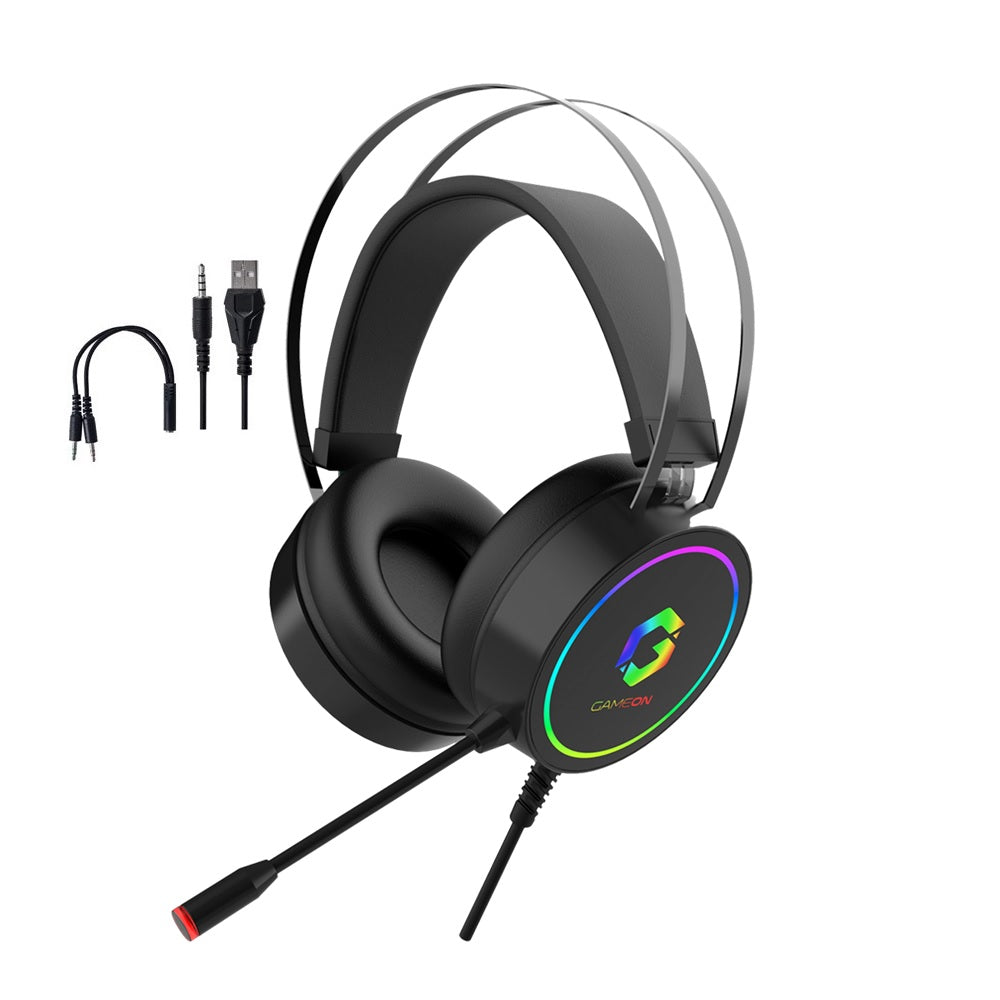 سماعة الألعاب GAMEON GOT200A Thunderstrike RGB - أسود