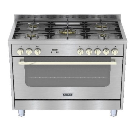 Ignis Gas Cooker 90x60, 5 Burners, Flame Safety, Inox
