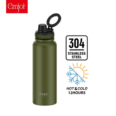 Emjoi MagSafe Stainless Steel Sport Bottle - 1100 ML - Green