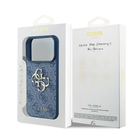 Guess, Magsafe PU Leather Case With Big 4G & Classic Logo, iphone 17 Pro
