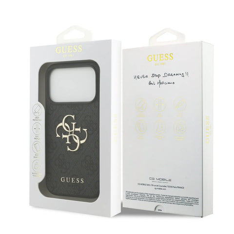 Guess, Magsafe PU Leather Case With Big 4G & Classic Logo, iphone 17 Pro