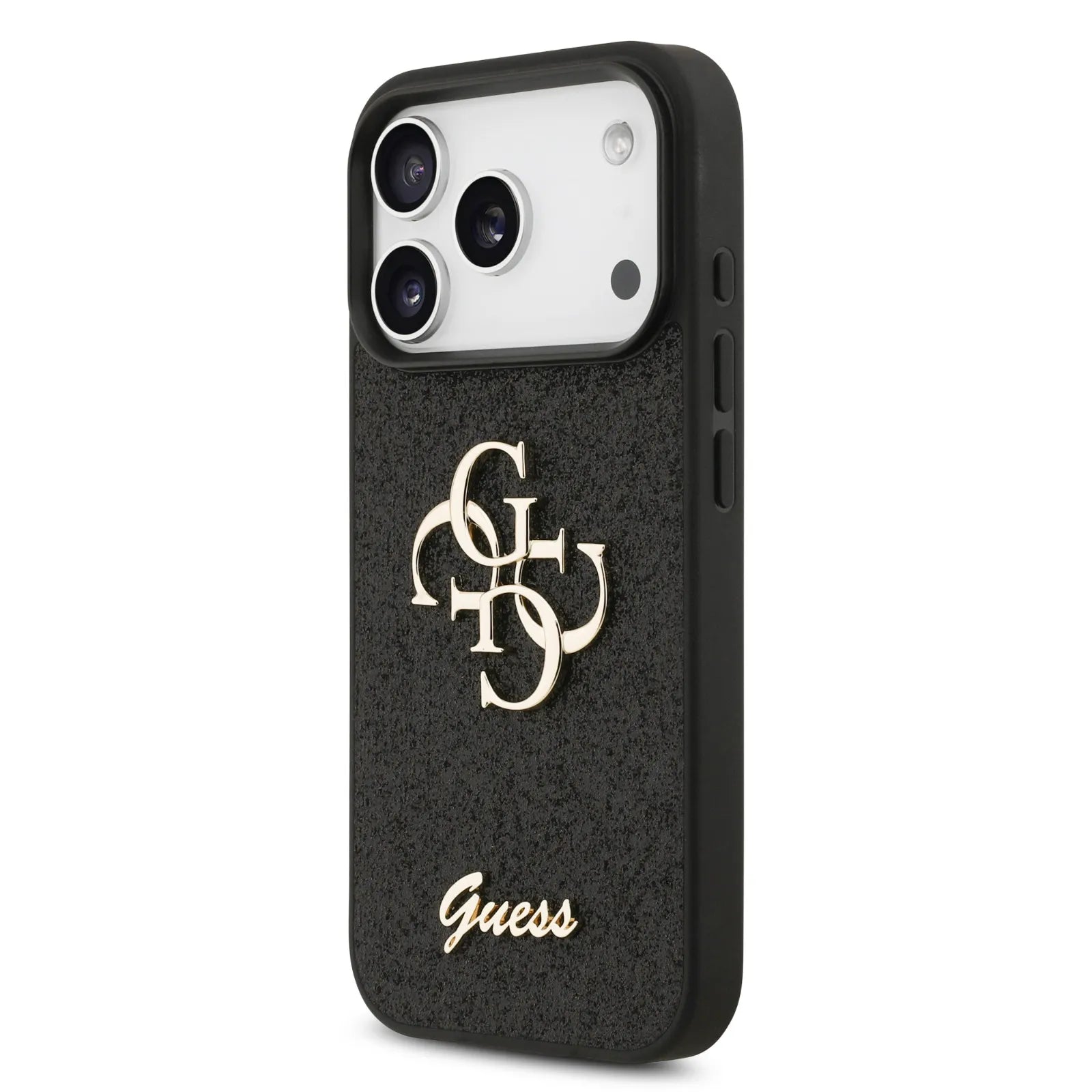 Guess, PU Glitter Case With Big 4G Metal Logo, iphone 17 Pro