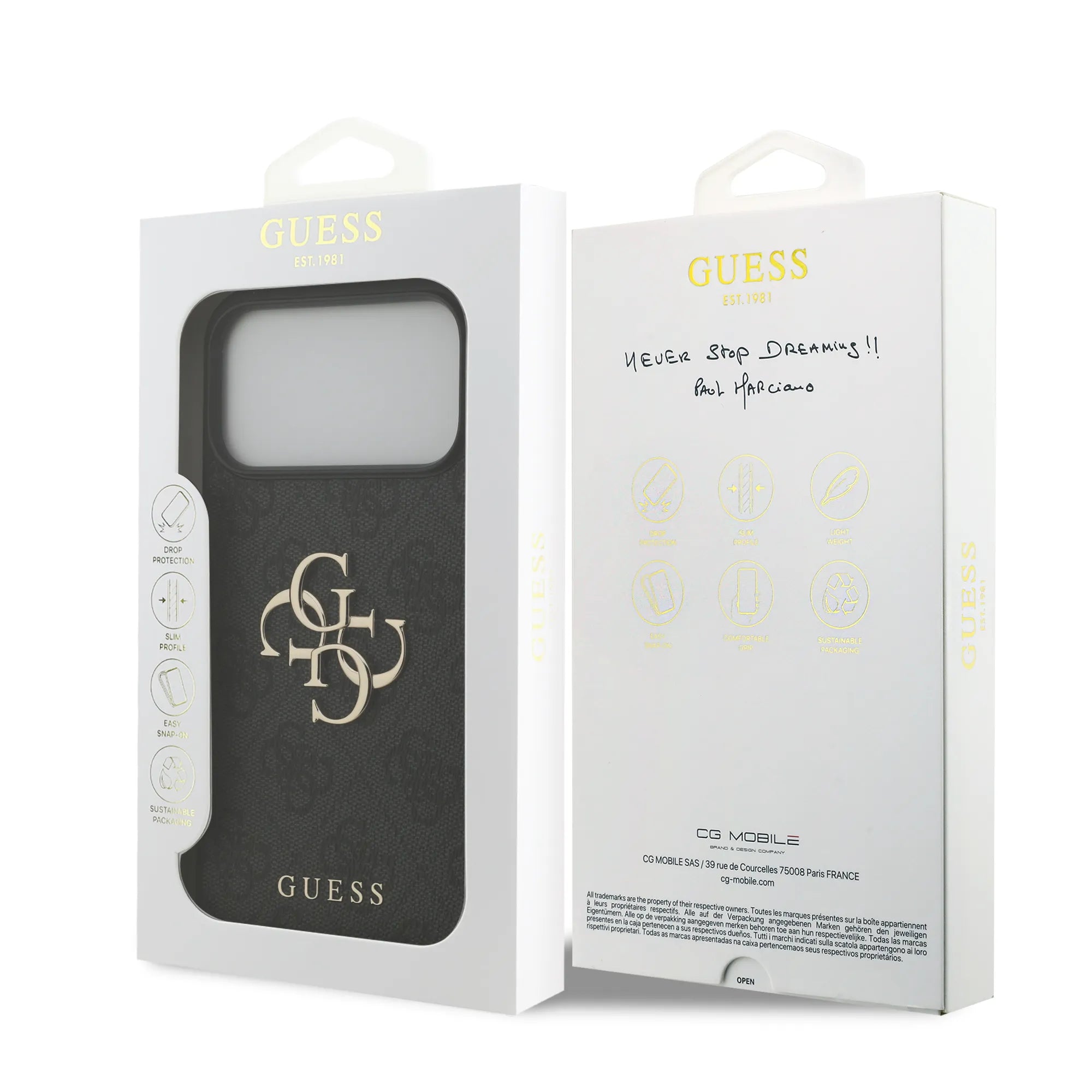 Guess, Magsafe PU Leather Case With Big 4G & Classic Logo, Iphone 17 Pro Max