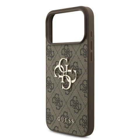 Guess, 4G PU Leather Case with Big 4G & Classic Logo with Wrist Strap, iPhone 17 Pro Max