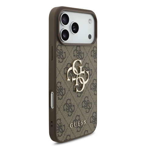 Guess, 4G PU Leather Case with Big 4G & Classic Logo with Wrist Strap, iPhone 17 Pro Max