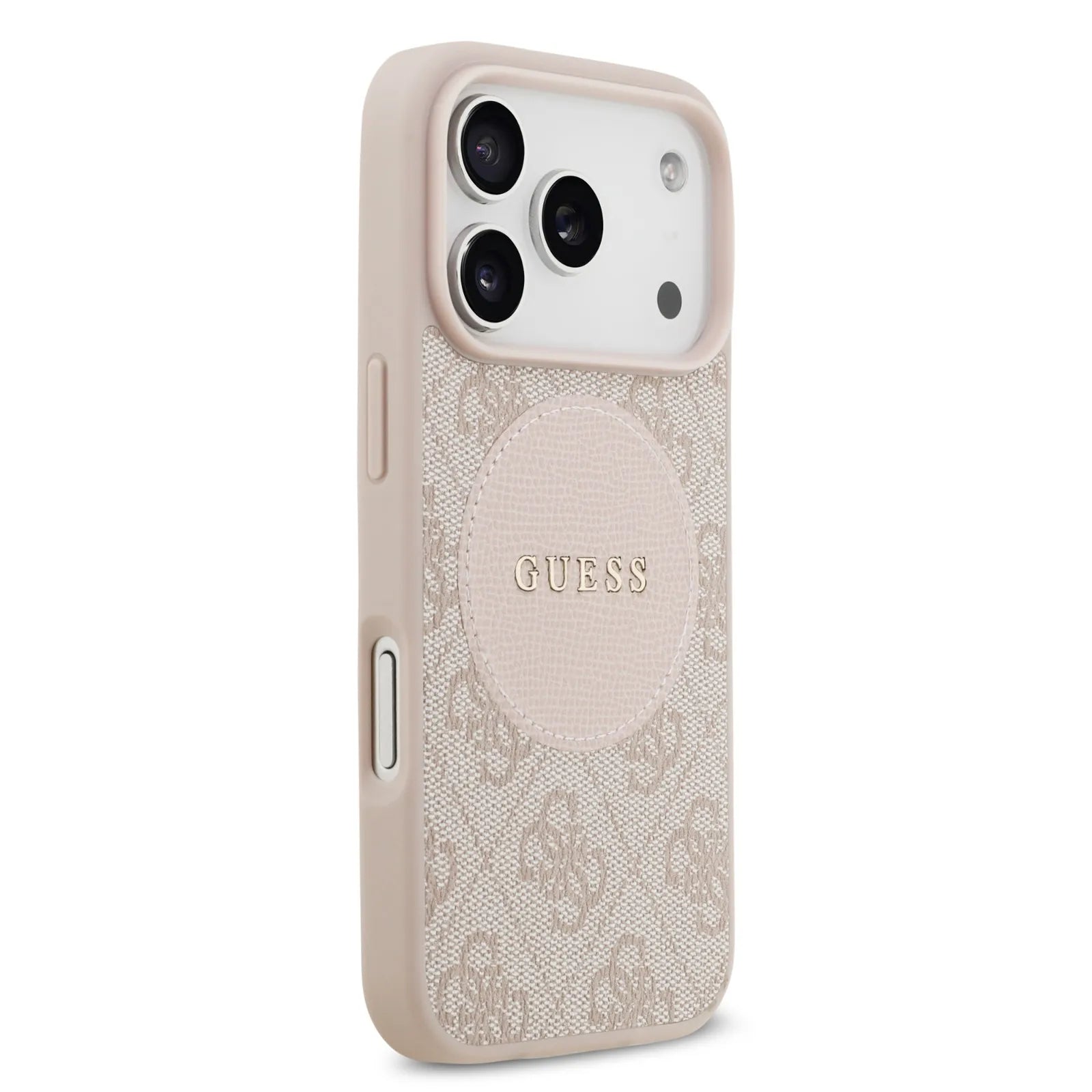 Guess, MagSafe 4G PU Leather Case with Round Patch & Classic Logo, iPhone 17 Pro