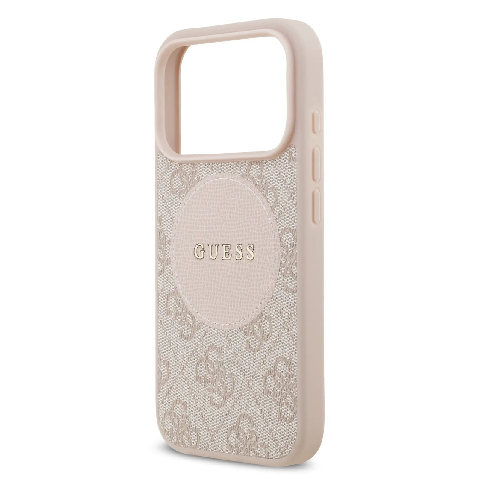 Guess, MagSafe 4G PU Leather Case with Round Patch & Classic Logo, iPhone 17 Pro