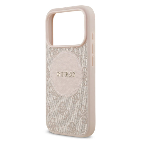 Guess, MagSafe 4G PU Leather Case with Round Patch & Classic Logo, iPhone 17 Pro