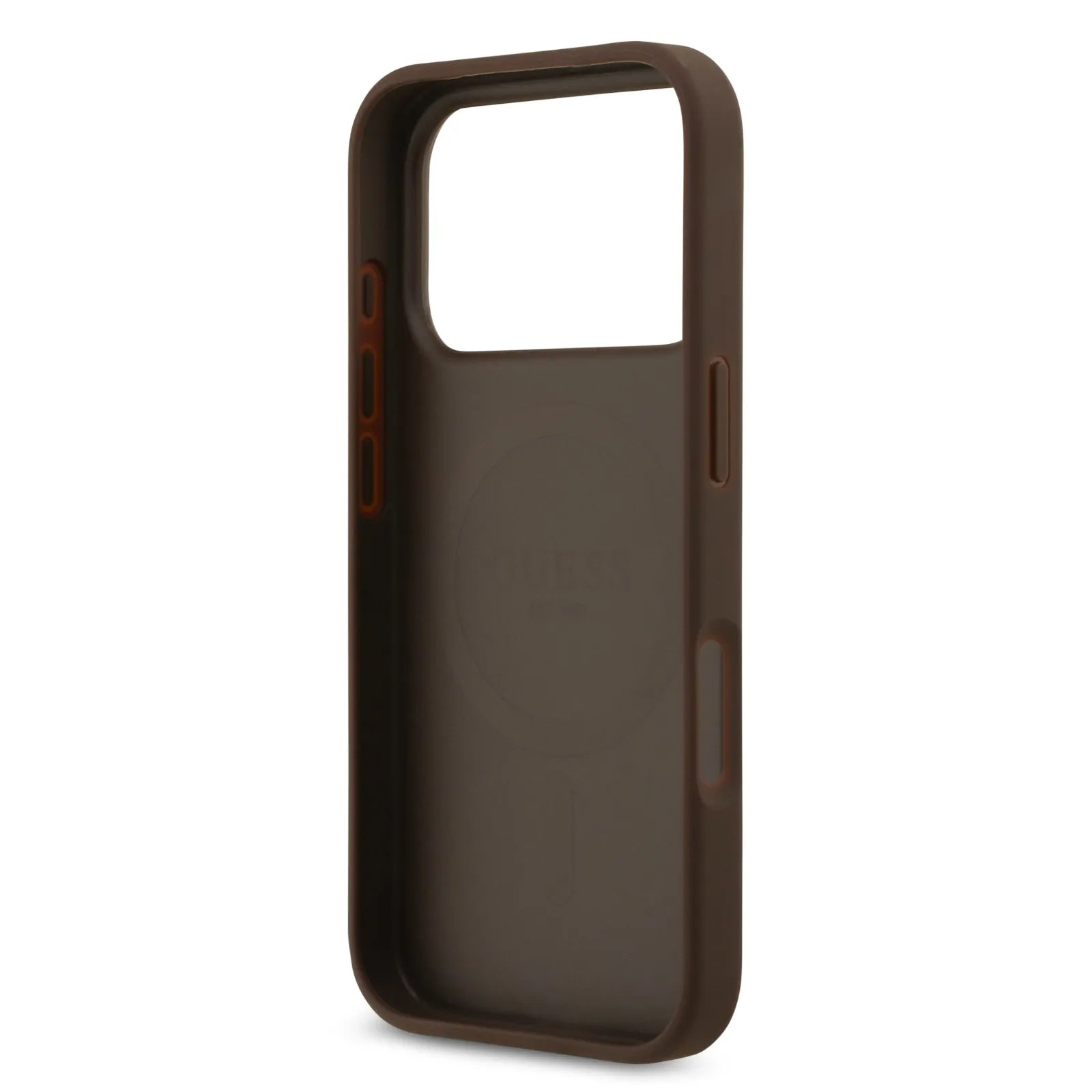 Guess, MagSafe 4G PU Leather Case with Round Patch & Classic Logo, iPhone 17 Pro
