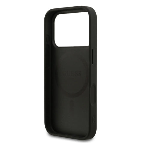 Guess, MagSafe 4G PU Leather Case with Small 4G & Classic Metal Logo, iPhone 17 Pro