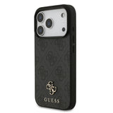 Guess, MagSafe 4G PU Leather Case with Small 4G & Classic Metal Logo, iPhone 17 Pro