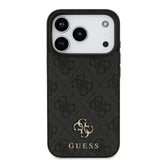 Guess, MagSafe 4G PU Leather Case with Small 4G & Classic Metal Logo, iPhone 17 Pro