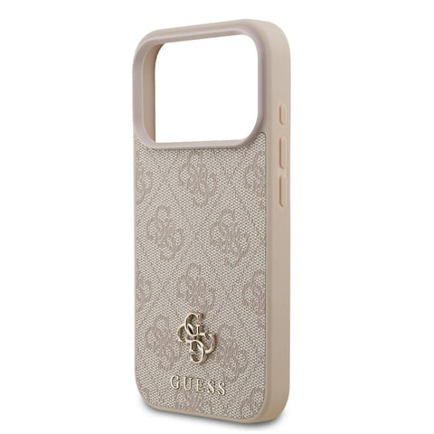 Guess, MagSafe 4G PU Leather Case with Small 4G & Classic Metal Logo, iPhone 17 Pro