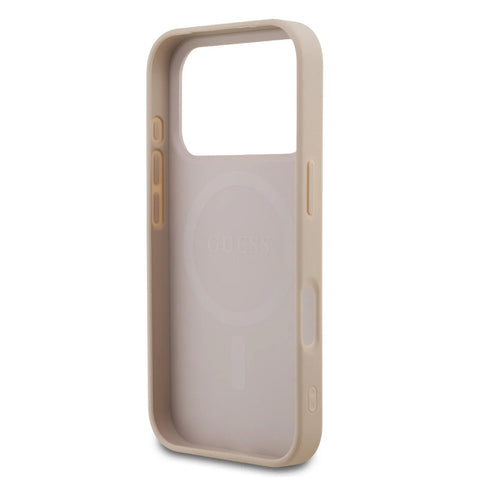 Guess, MagSafe 4G PU Leather Case with Small 4G & Classic Metal Logo, iPhone 17 Pro
