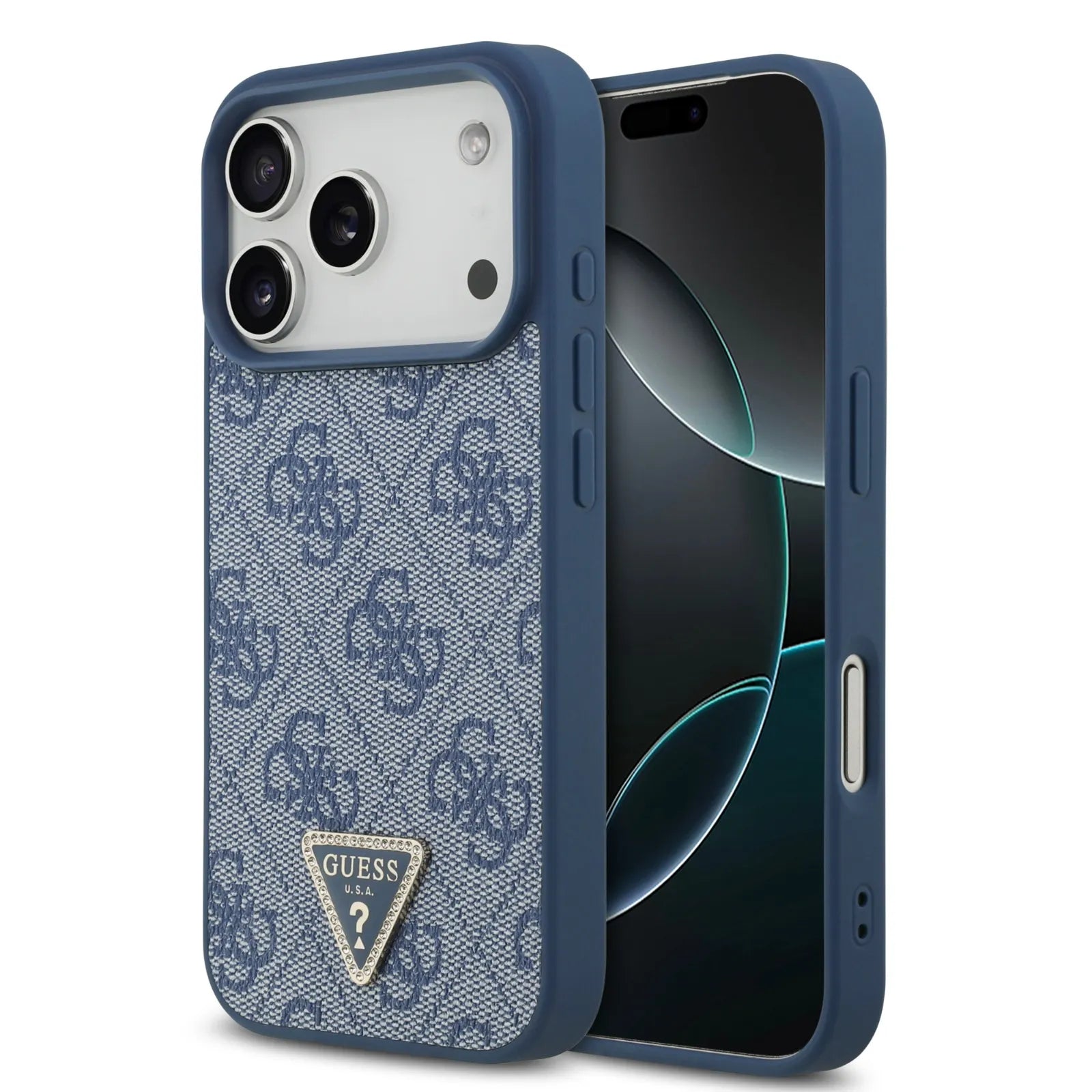 Guess, MagSafe 4G PU Leather Case with Triangle Logo, iPhone 17 Pro
