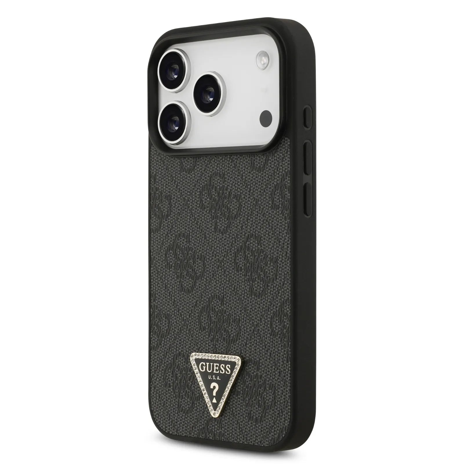Guess, MagSafe 4G PU Leather Case with Triangle Logo, iPhone 17 Pro