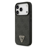 Guess, MagSafe 4G PU Leather Case with Triangle Logo, iPhone 17 Pro
