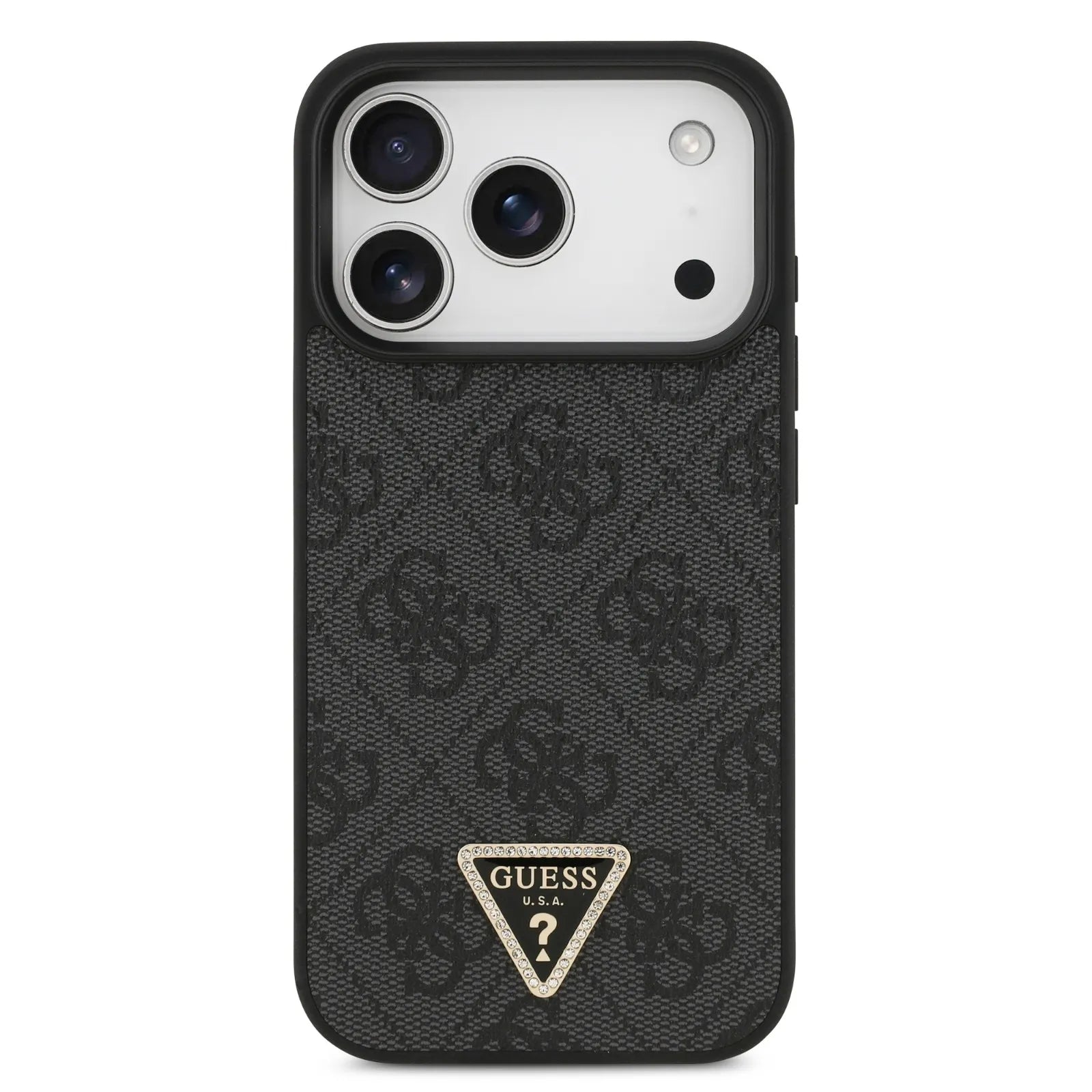 Guess, MagSafe 4G PU Leather Case with Triangle Logo, iPhone 17 Pro