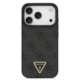 Guess, MagSafe 4G PU Leather Case with Triangle Logo, iPhone 17 Pro