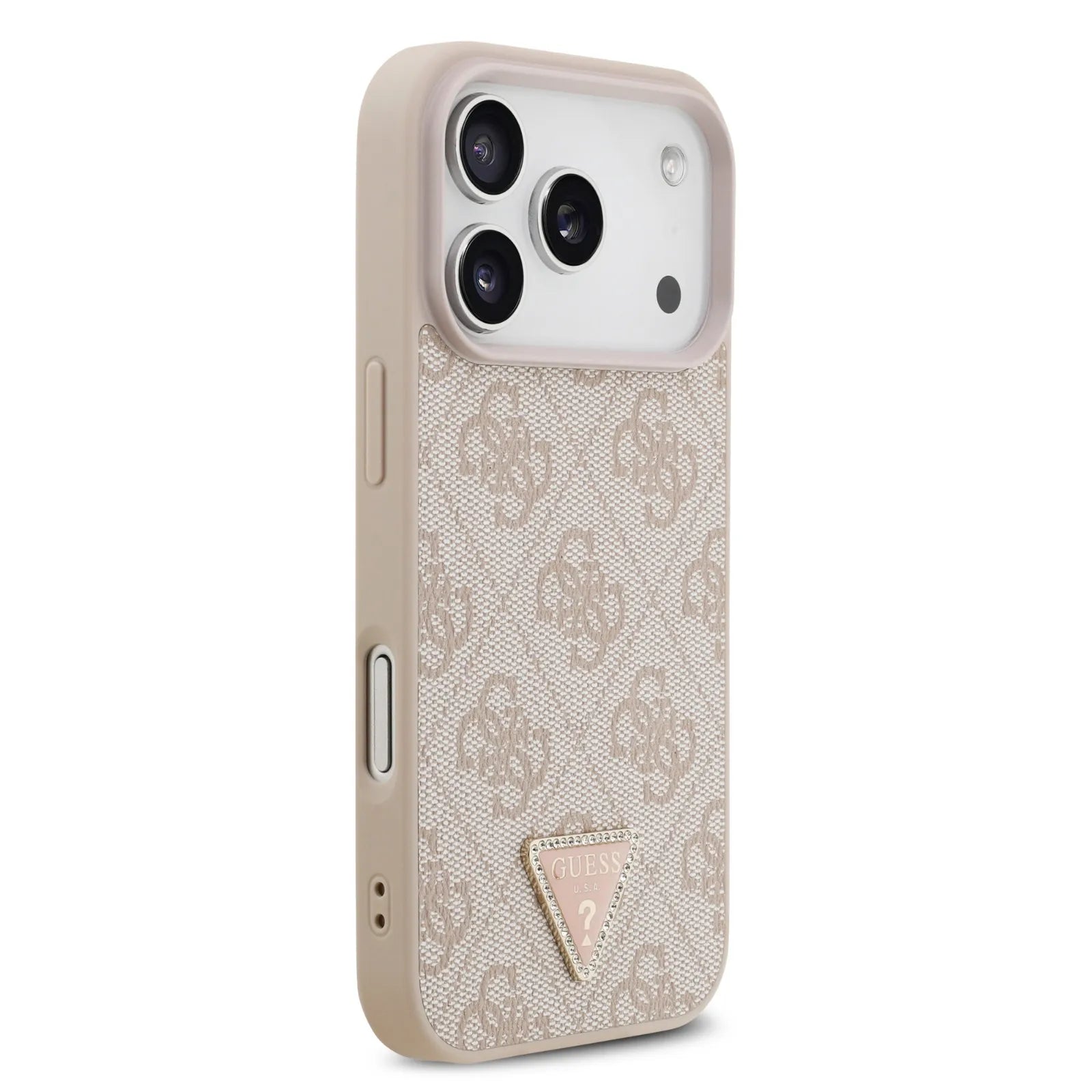 Guess, MagSafe 4G PU Leather Case with Triangle Logo, iPhone 17 Pro