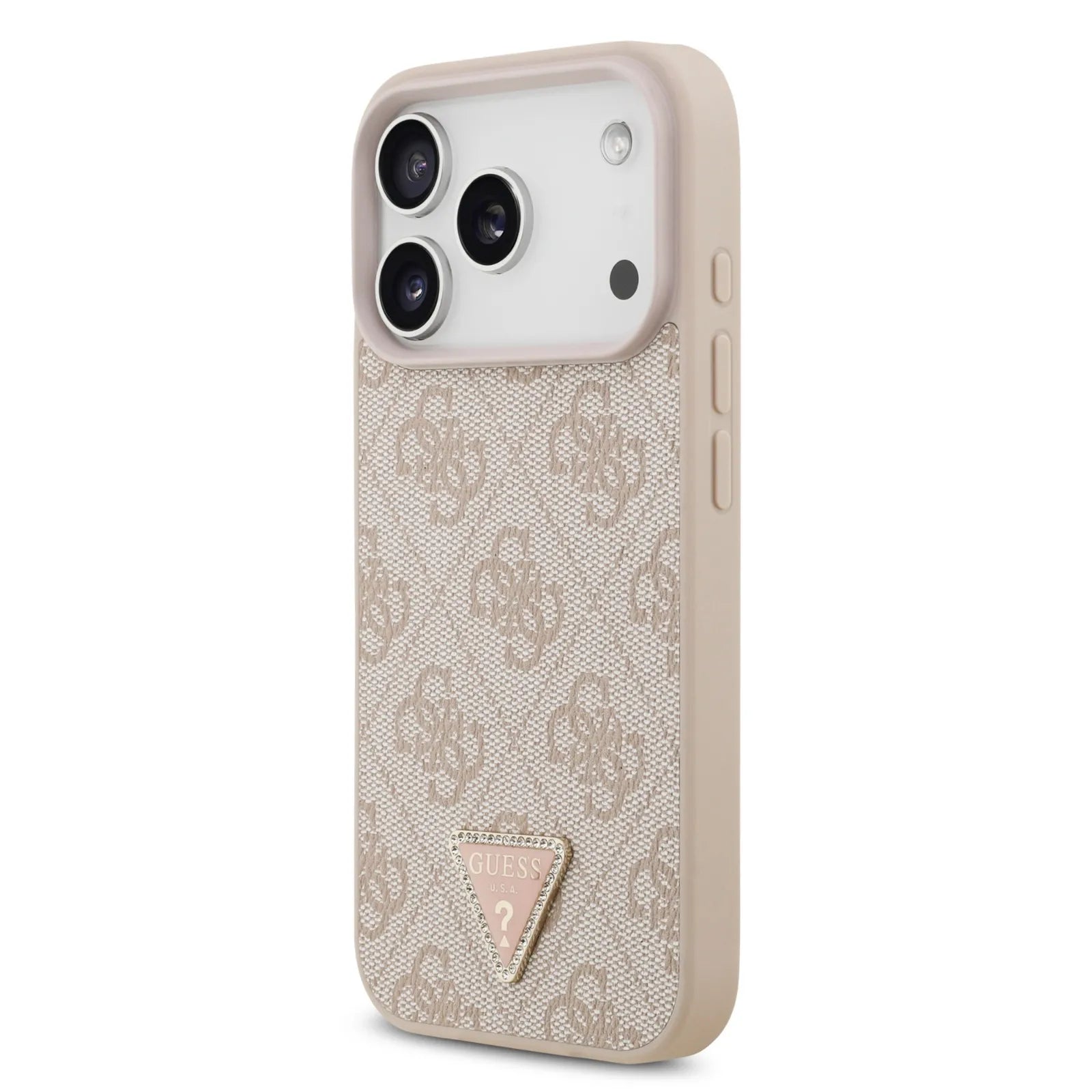 Guess, MagSafe 4G PU Leather Case with Triangle Logo, iPhone 17 Pro