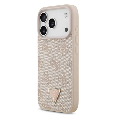 Guess, MagSafe 4G PU Leather Case with Triangle Logo, iPhone 17 Pro