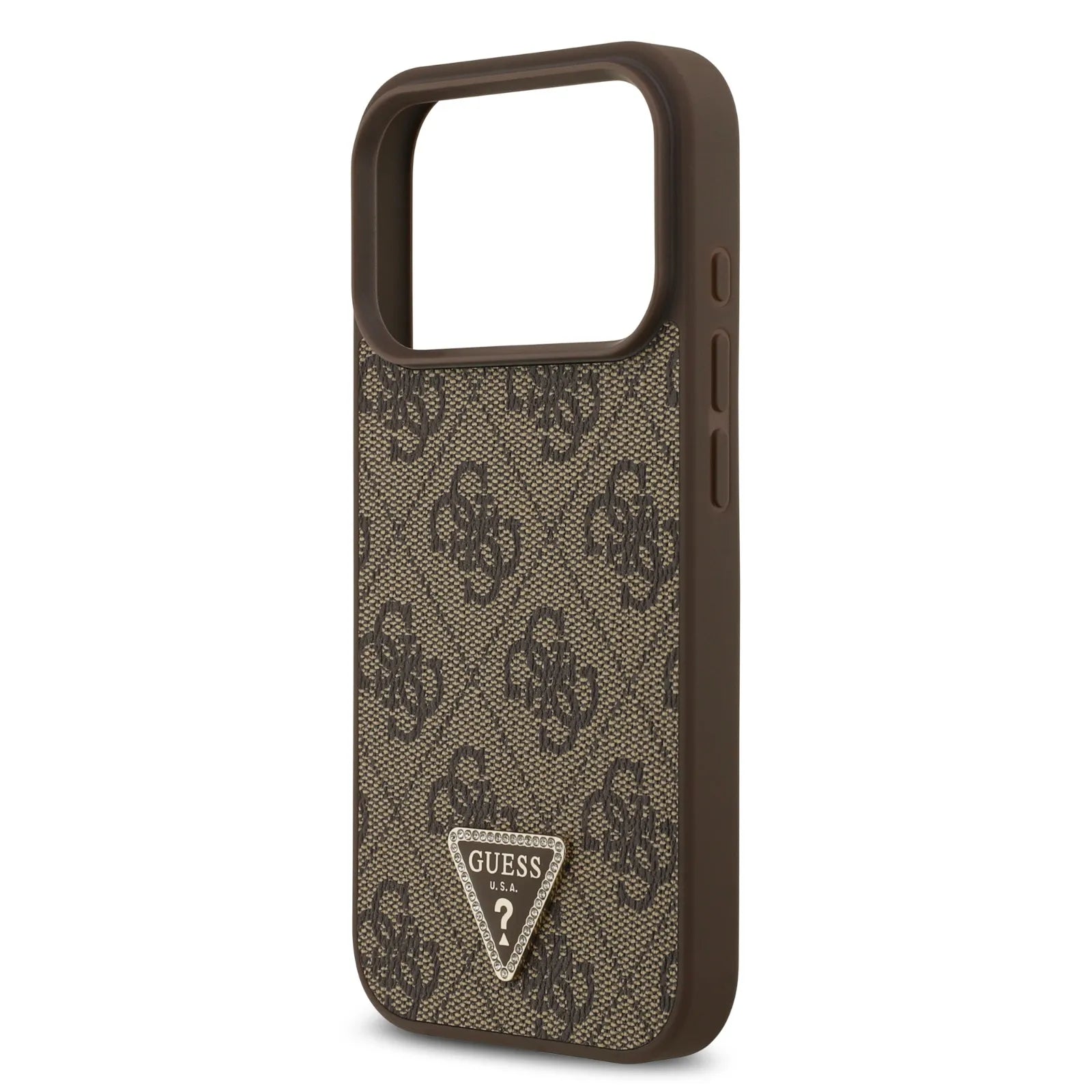Guess, MagSafe 4G PU Leather Case with Triangle Logo, iPhone 17 Pro