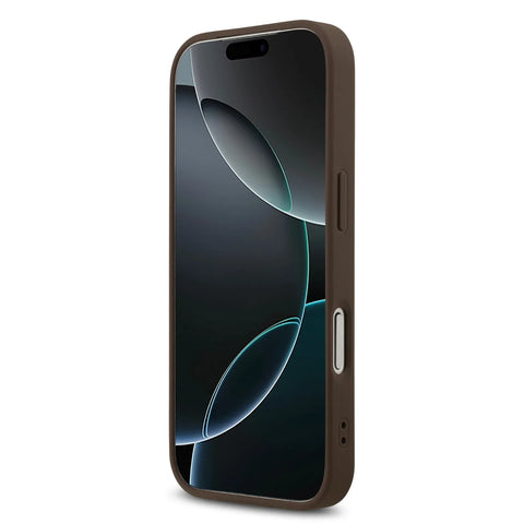 Guess, MagSafe 4G PU Leather Case with Triangle Logo, iPhone 17 Pro