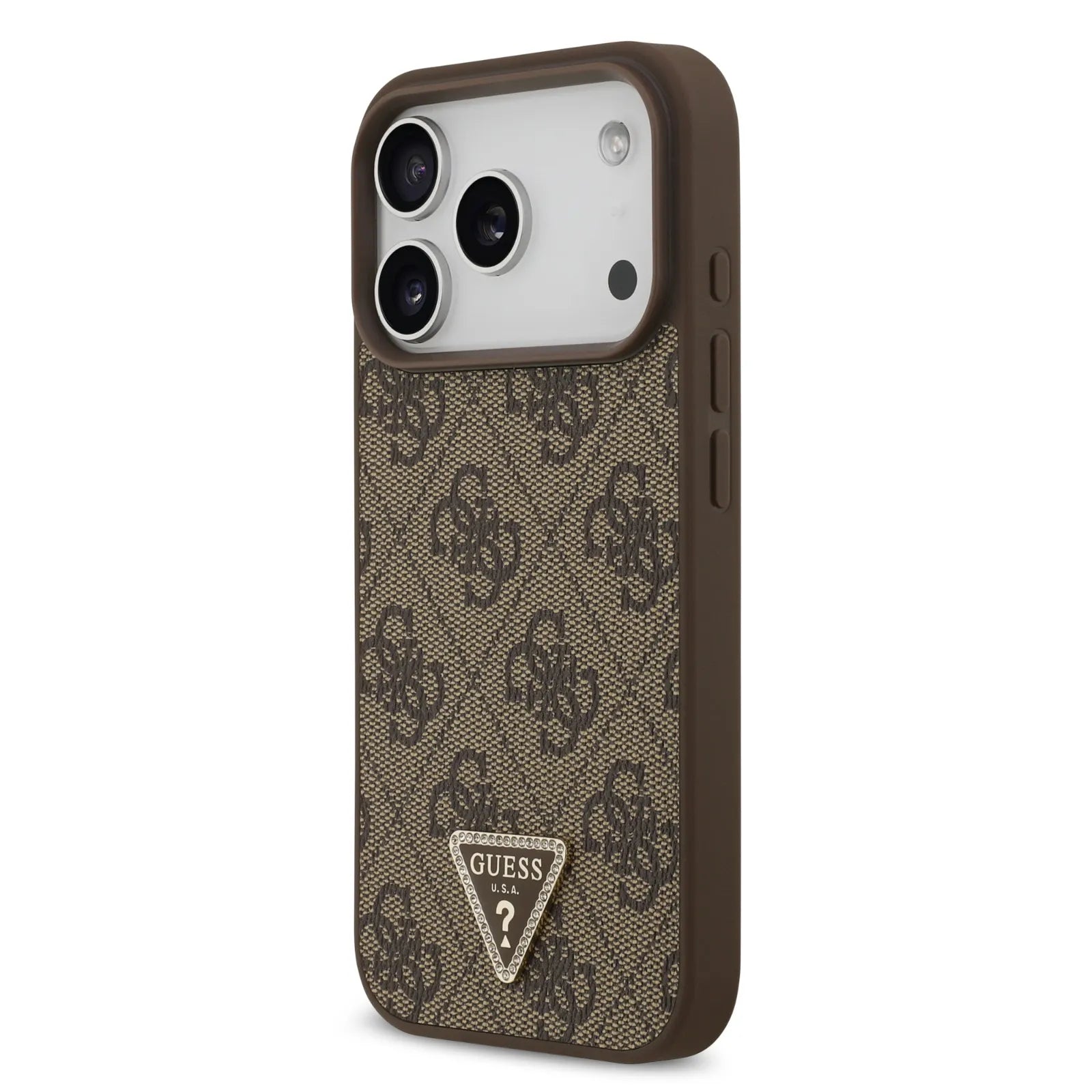 Guess, MagSafe 4G PU Leather Case with Triangle Logo, iPhone 17 Pro