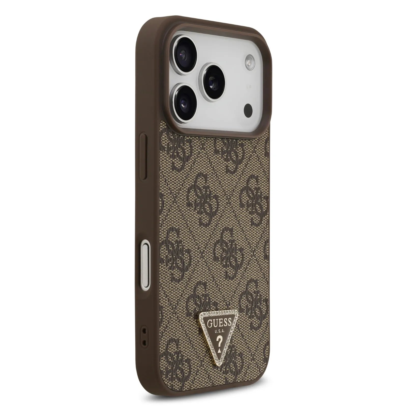 Guess, MagSafe 4G PU Leather Case with Triangle Logo, iPhone 17 Pro