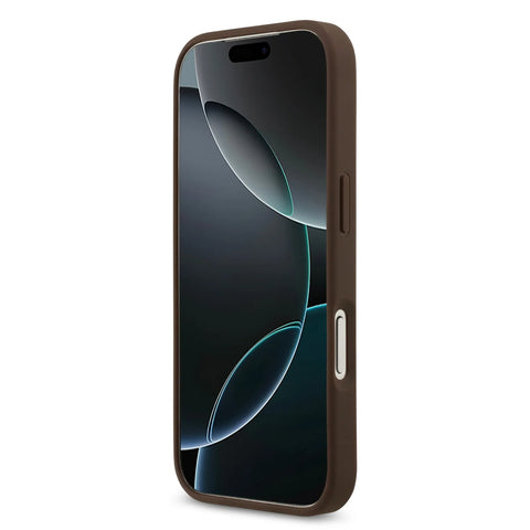 Guess, MagSafe 4G PU Leather Case with Round Patch & Classic Logo, iPhone 17 Pro Max